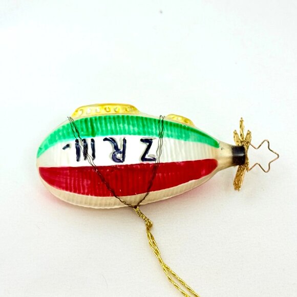 Vintage Inge Glas Zeppelin-III Blown Glass Ornament Germany - Picture 4 of 6